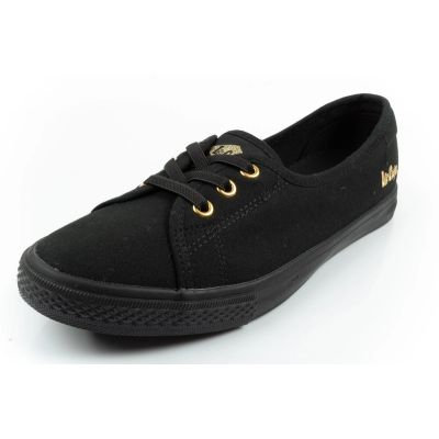 3. Lee Cooper shoes women's sneakers sporty black slip-on ballet flats