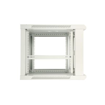 6. Extralink 12U 600x450 ASP Gray wall-mounted rack cabinet, solid sheet metal door