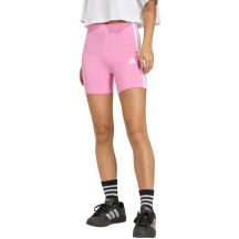 Women's adidas Essentials 3-Stripes High Waisted Biker Shorts Pink KT1625