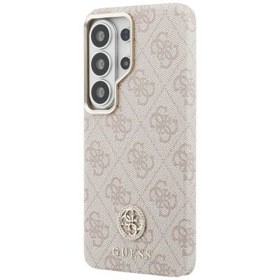 2. Guess 4G Rhinestone Round Logo MagSafe Case for Samsung Galaxy S26 Ultra - Pink
