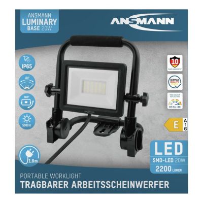 7. Ansmann FL20W-AC Black LED 20W