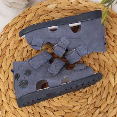 4. Orthopedic leather sandals Kornecki Jr KORORT16 blue