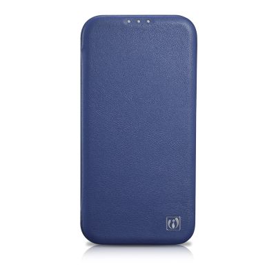 2. iCarer CE Premium Leather Folio Case iPhone 14 Plus Magnetic Flip Leather Folio Case MagSafe Blue (WMI14220715-BU)