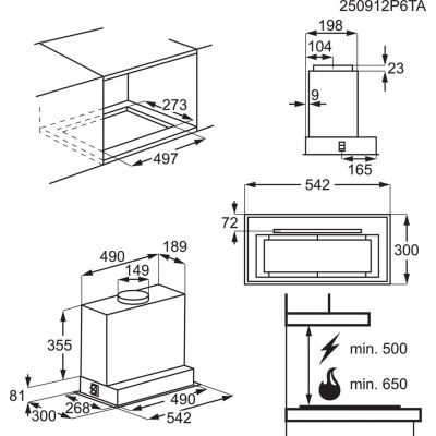 10. ELECTROLUX LFG825K Cooker Hood