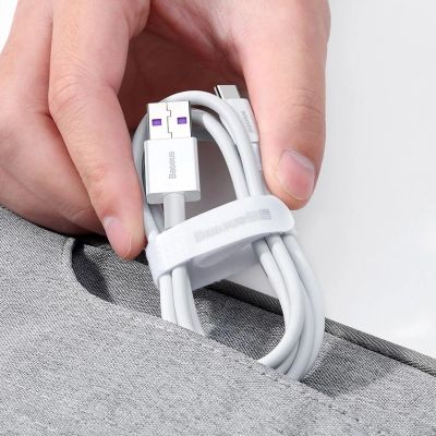 14. Baseus Superior USB - USB Typ C fast charging data cable 66 W (11 V / 6 A) Huawei SuperCharge SCP 1 m black (CATYS-01)