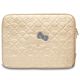 Hello Kitty Zip PU Quilted Bows case for a 14" laptop - gold