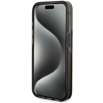5. Guess Liquid Glitter Gold Stripes case for iPhone 15 Pro - black