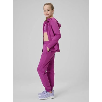 4. Girls' sports joggers 4F 4FJRSS26TFTRF1458-53S