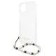 6. Guess GUHCP13MKPSWH iPhone 13 6.1" Transparent hardcase White Pearl