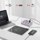 8. MACLEAN POWER STRIP, EXTENSION CORD 4 OUTLETS + 3XUSB, 110-240V AC 50/60HZ, 2.1A MAX 2500W, 3M, WHITE MCE393 W