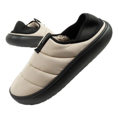 Crocs men's shoes slippers Classic Puff Moc slippers beige insulated