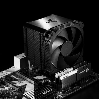 10. Jonsbo HX6250 Processor Radiator 14 cm Black 1 pc.
