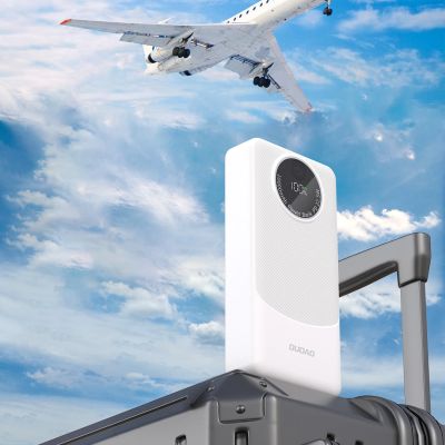 3. Dudao K12Pro Power Bank 22.5W PD 20000mAh USB-A, USB-C - White