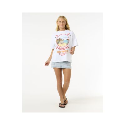 4. RIP CURL Cove Heritage Tee White
