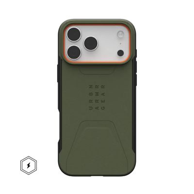 4. Urban Armor Gear Civilian Cell Phone Case 17.5 cm (6.9") Olive, Orange