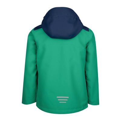 2. Children’s Rain Jacket for Boys/Girls Trollkids Kids Bergen Jacket pepper green/navy (610-327)