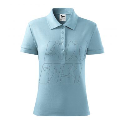 5. Malfini Cotton polo shirt W MLI-21315 sky blue