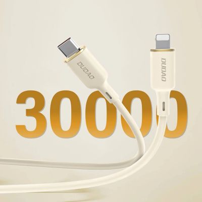 4. Dudao L7SF 2in1 cable USB-C - USB-C / Lightning 100W 1.2m - beige