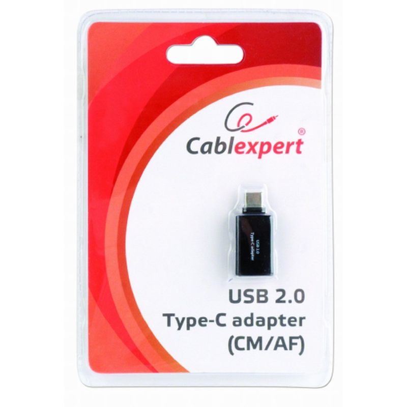 2. GEMBIRD A-USB2-CMAF-01 adapter (USB type CM - USB 2.0 F; black)