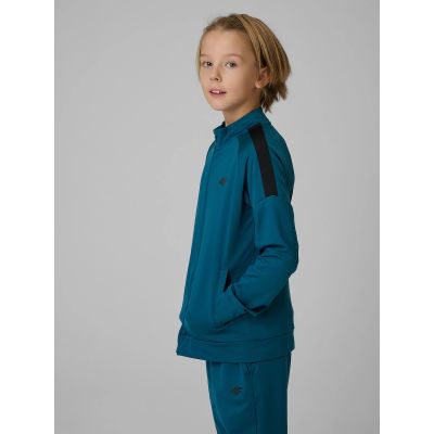 4. Regular sports sweatshirt without hood for boys 4F 4FJRSS26TFSWM0991-46S