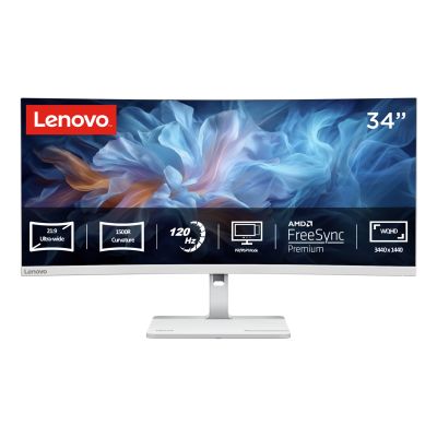 4. Lenovo L34W-4C 34" WQHD 120Hz 350 nits HDMI DP Cloud Grey