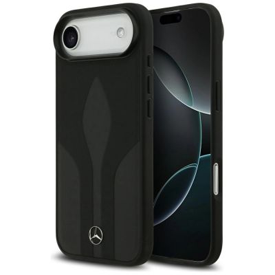 Mercedes Leather The Move MagSafe case for iPhone 17 Air - black