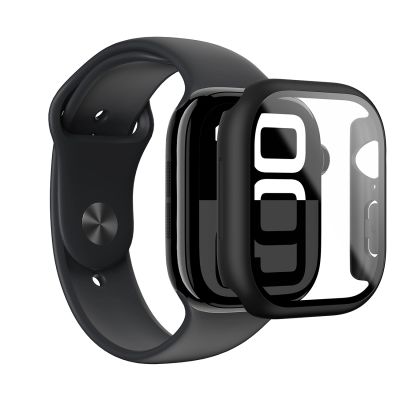 5. AmazingThing Radix Glass Case for Apple Watch 42mm - Black