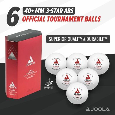 16. JOOLA PRIME TABLE TENNIS BALLS 6 PCS WHITE