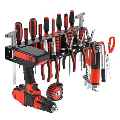 5. MACLEAN WALL ORGANIZER TOOL SHELF MACLEAN WALL ORGANIZER / TOOL SHELF, BLACK, DIMENSIONS 40X14.5X4.6CM, M