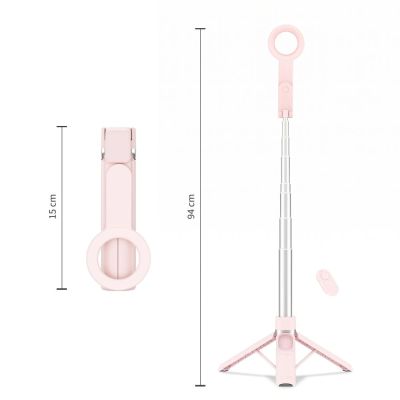 7. Tech-Protect L11S MagSafe Bluetooth Selfie Stick - Pink