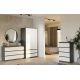 10. M6 MALWA CHEST OF DRAWERS 120CM ANT/WHITE SET