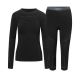 7. Women's thermal underwear Viking Base Layer Gaja 3/4 Set – black, size: L