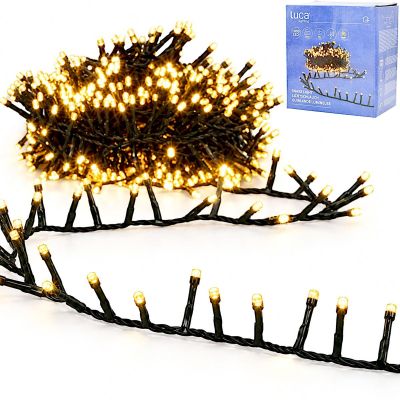 CHRISTMAS TREE LIGHTS STRING LIGHT 1000 LED TIMER NATURAL WHITE LUCA