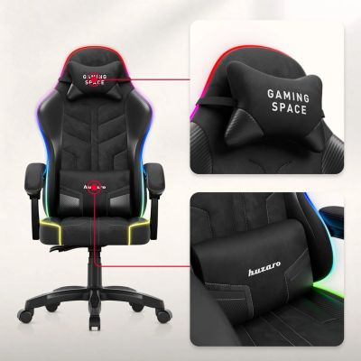 6. Huzaro Force 2.7 RGB Black Gaming Chair