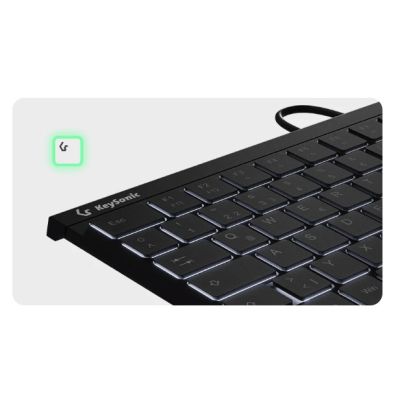 4. KeySonic KSK-5211ELU (DE) Keyboard Home USB QWERTZ German Black