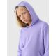4. Girls' sweatshirt with hood, open, 4F Junior 4FJWMM00TSWSF1316-32S