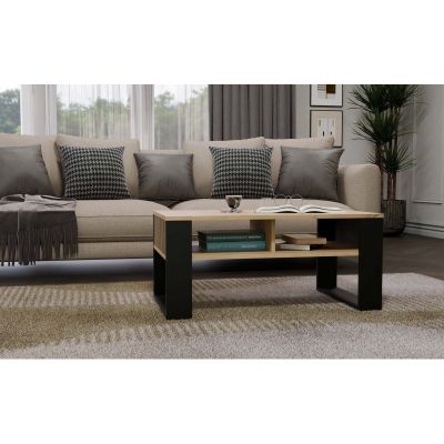 9. COFFEE TABLE MODERN 2P SLIM ARTISAN BLACK LEG