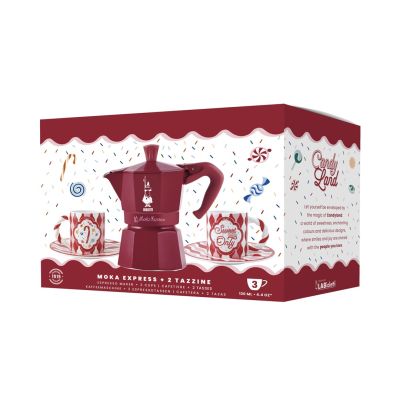 2. BIALETTI 5460 Moka Pot Set for 3 Cups + 2 Cups