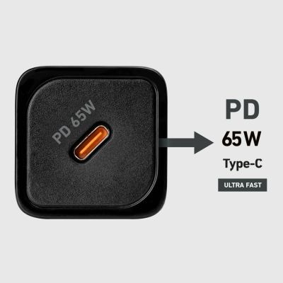 9. SBS TETRGAN1C65W 65W GaN Power Delivery Charger - Black