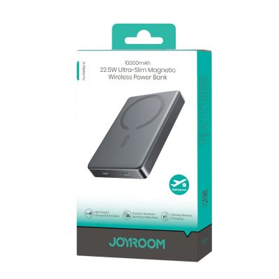 24. Joyroom JR-PBM08 Pro Powerbank 22.5W 10000mAh with Wireless Charging 2x USB-C - Gray