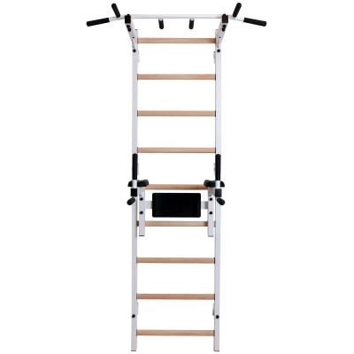 21. GYMNASTIC LADDER WITH A HAND BAR AND A HANDRAIL FOR EXERCISES BENCHK 722W
