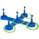 THROWING RING WITH 7-PIECE DIAL SKILL GAME FOR CHILDREN GARDEN