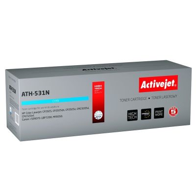 Activejet ATH-531N Toner (replaces HP 304A CC531A, Canon CRG-718C; Supreme; 3200 pages; blue)