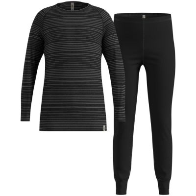 Thermal underwear - Odlo Set long ACTIVE WARM SET size 92cm Black