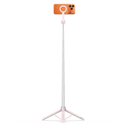 2. Tech-Protect L10S Bluetooth Selfie Stick - Pink Gray