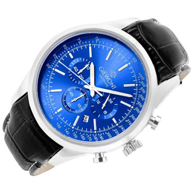 3. Men's Watch Giewont Chronograph Sapphire Silver Blue GW7650-A3