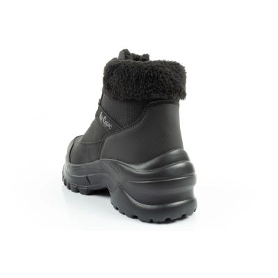 5. Lee Cooper women's winter hiking sports shoes, insulated, black, lace-up