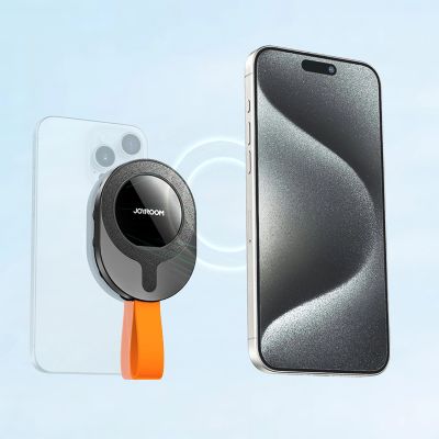 5. Joyroom JR-ZS393-S magnetic holder with suction cups for 4.7-7" phone - black and orange