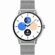 6. GRAVITY GT12-7 Women's Smartwatch Black Silicone Strap + Silver Bracelet