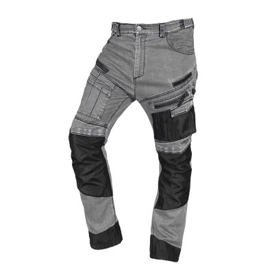 DENIM work trousers, reinforced Oxford, gray, size XL